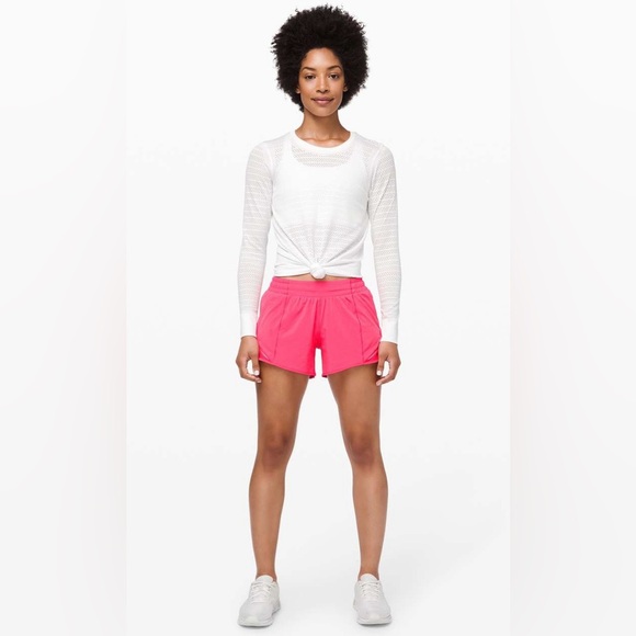 Lululemon Hotty Hot Shorts 4” Lined Heartthrob Size 8 - Picture 3 of 13